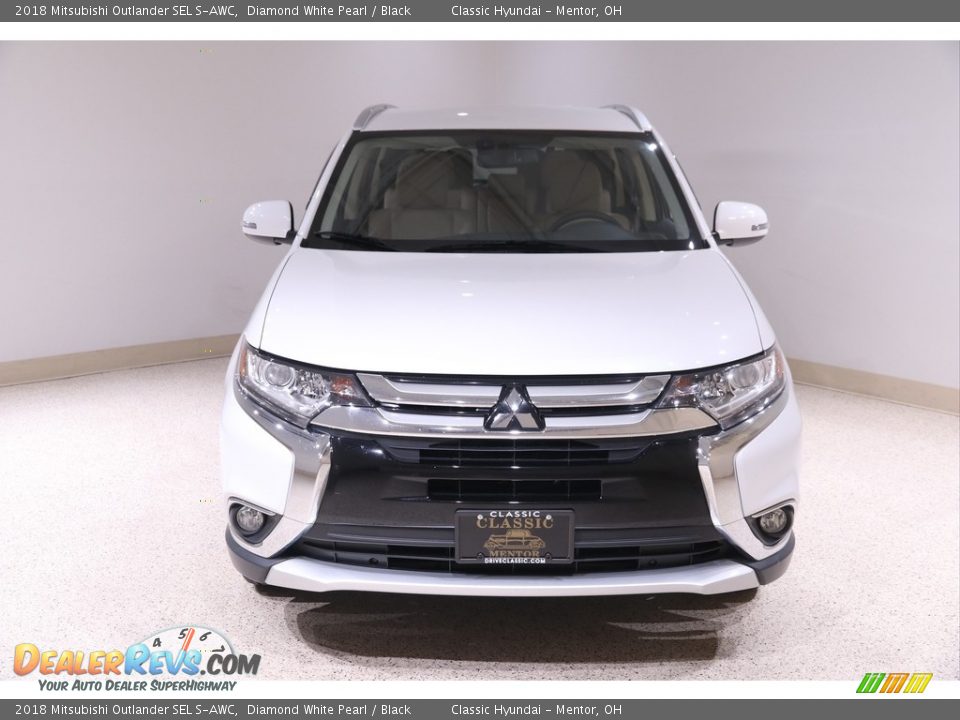 2018 Mitsubishi Outlander SEL S-AWC Diamond White Pearl / Black Photo #2