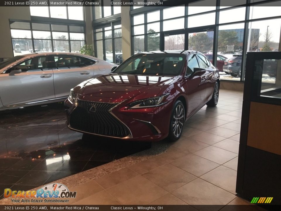 2021 Lexus ES 250 AWD Matador Red Mica / Chateau Photo #1