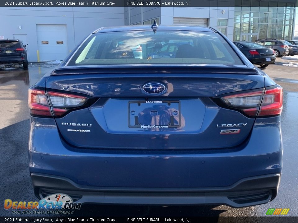 2021 Subaru Legacy Sport Abyss Blue Pearl / Titanium Gray Photo #7