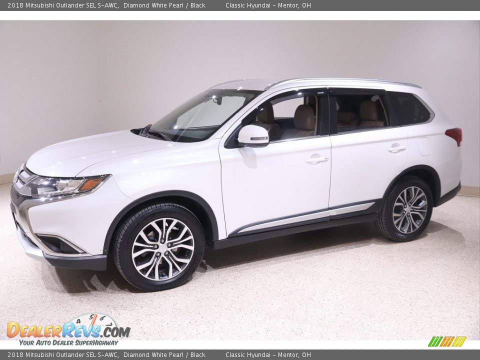 2018 Mitsubishi Outlander SEL S-AWC Diamond White Pearl / Black Photo #3