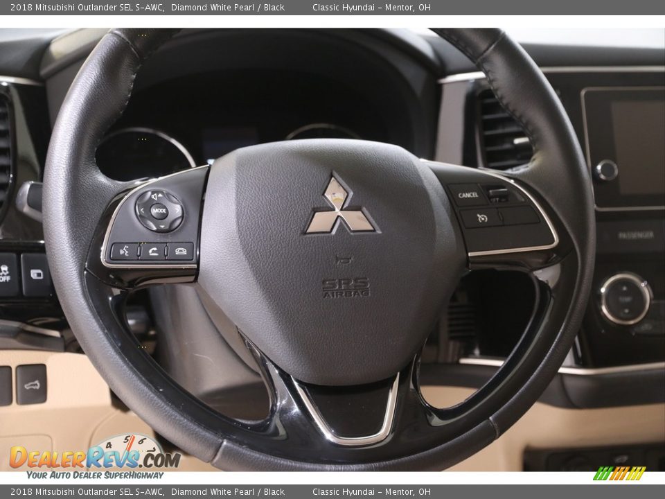2018 Mitsubishi Outlander SEL S-AWC Diamond White Pearl / Black Photo #7