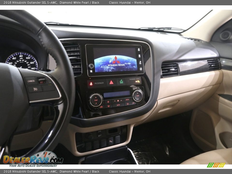2018 Mitsubishi Outlander SEL S-AWC Diamond White Pearl / Black Photo #9