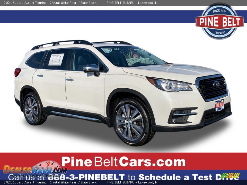 2021 Subaru Ascent Touring Crystal White Pearl / Slate Black Photo #1