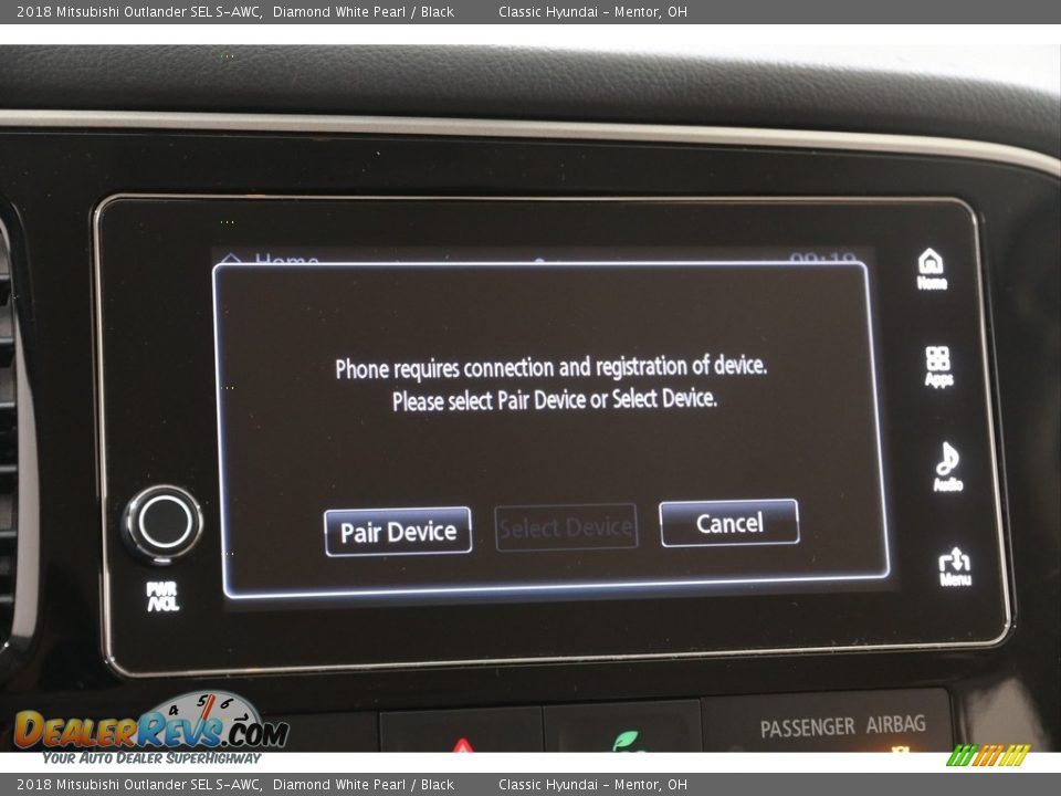 2018 Mitsubishi Outlander SEL S-AWC Diamond White Pearl / Black Photo #13