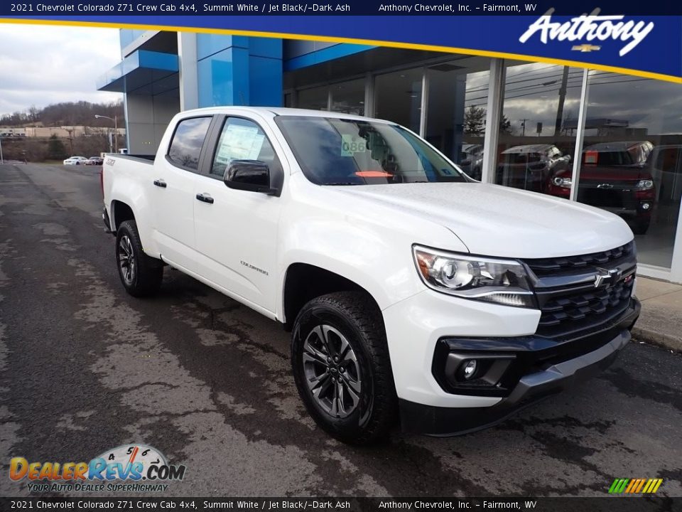 2021 Chevrolet Colorado Z71 Crew Cab 4x4 Summit White / Jet Black/­Dark Ash Photo #1