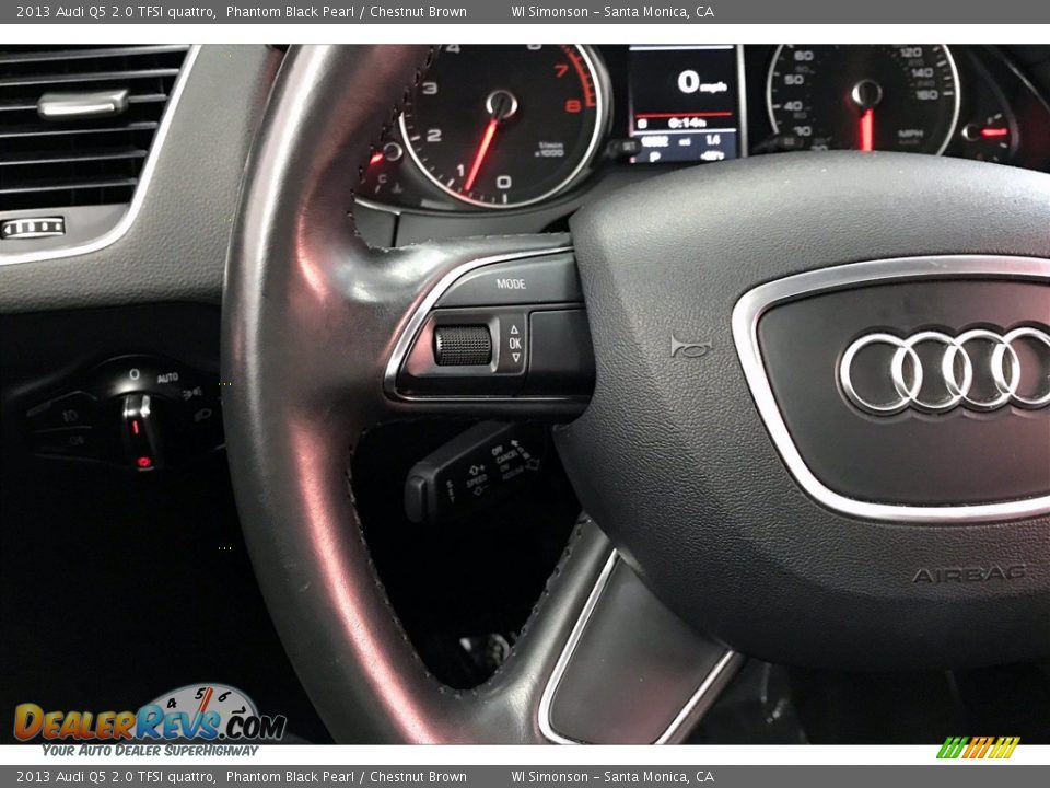 2013 Audi Q5 2.0 TFSI quattro Phantom Black Pearl / Chestnut Brown Photo #21