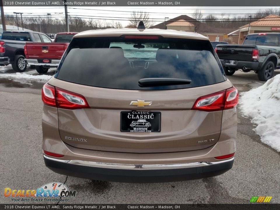 2018 Chevrolet Equinox LT AWD Sandy Ridge Metallic / Jet Black Photo #7