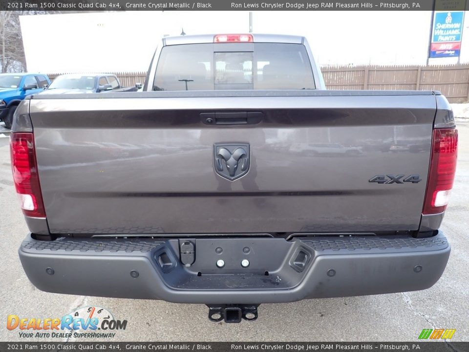 2021 Ram 1500 Classic Quad Cab 4x4 Granite Crystal Metallic / Black Photo #4