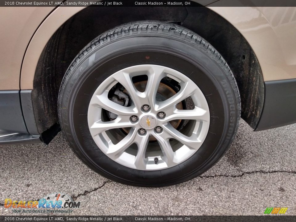 2018 Chevrolet Equinox LT AWD Sandy Ridge Metallic / Jet Black Photo #8
