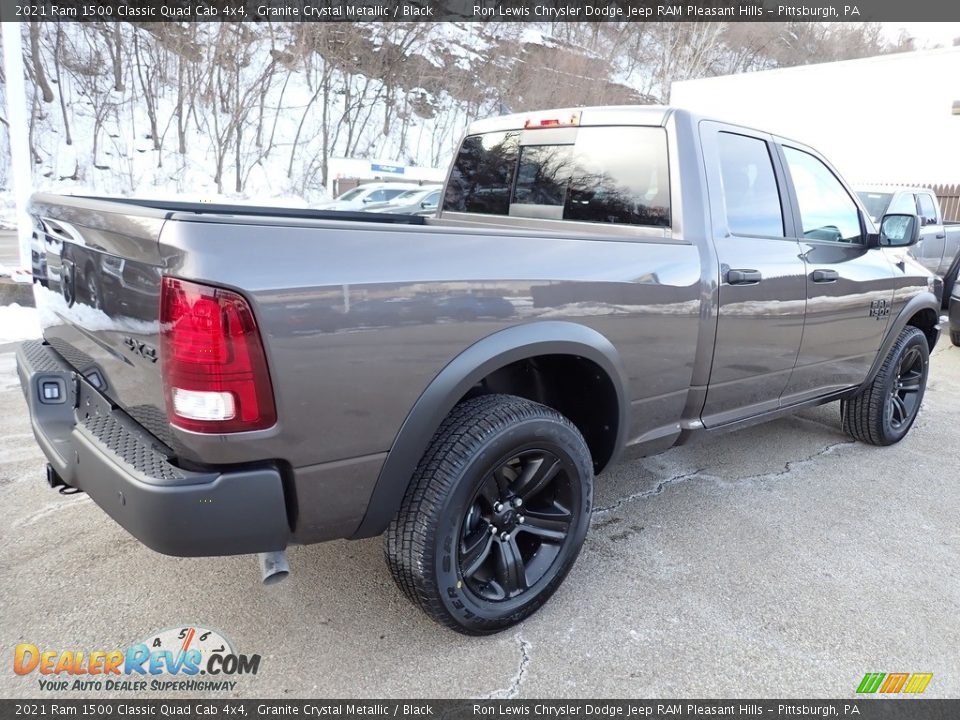 2021 Ram 1500 Classic Quad Cab 4x4 Granite Crystal Metallic / Black Photo #5