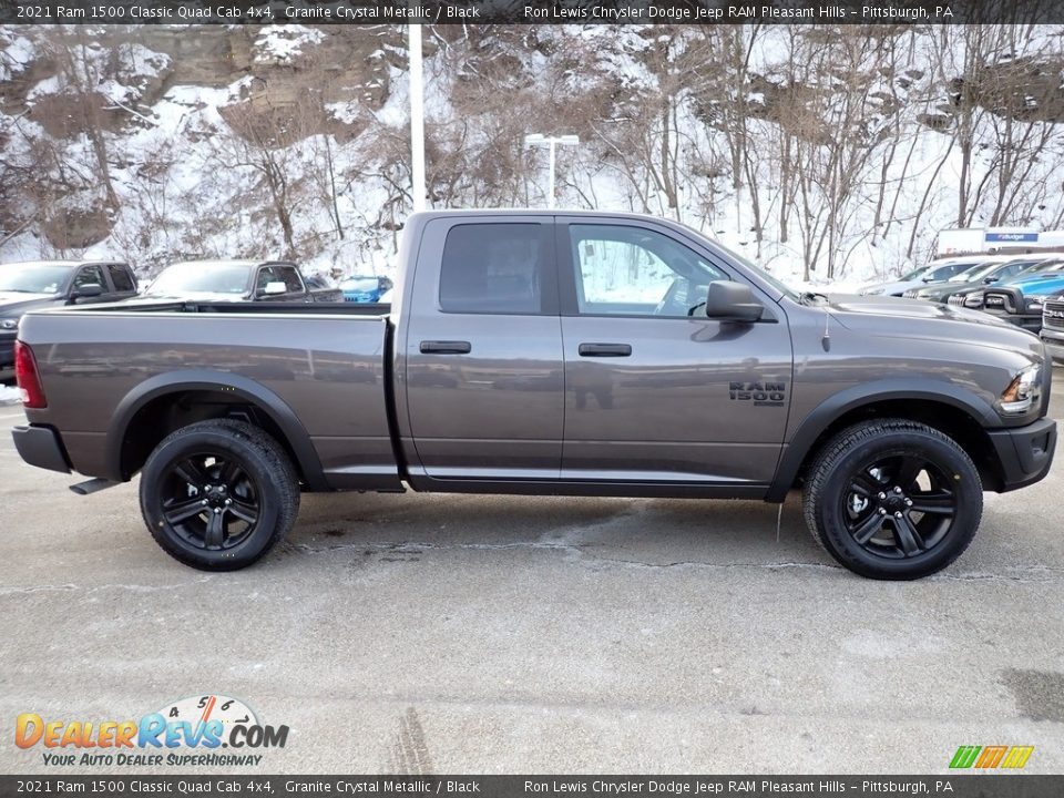 2021 Ram 1500 Classic Quad Cab 4x4 Granite Crystal Metallic / Black Photo #6