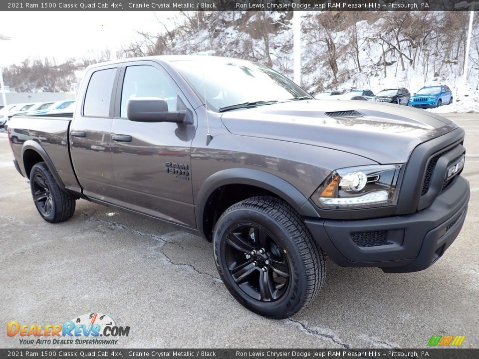 2021 Ram 1500 Classic Quad Cab 4x4 Granite Crystal Metallic / Black Photo #7