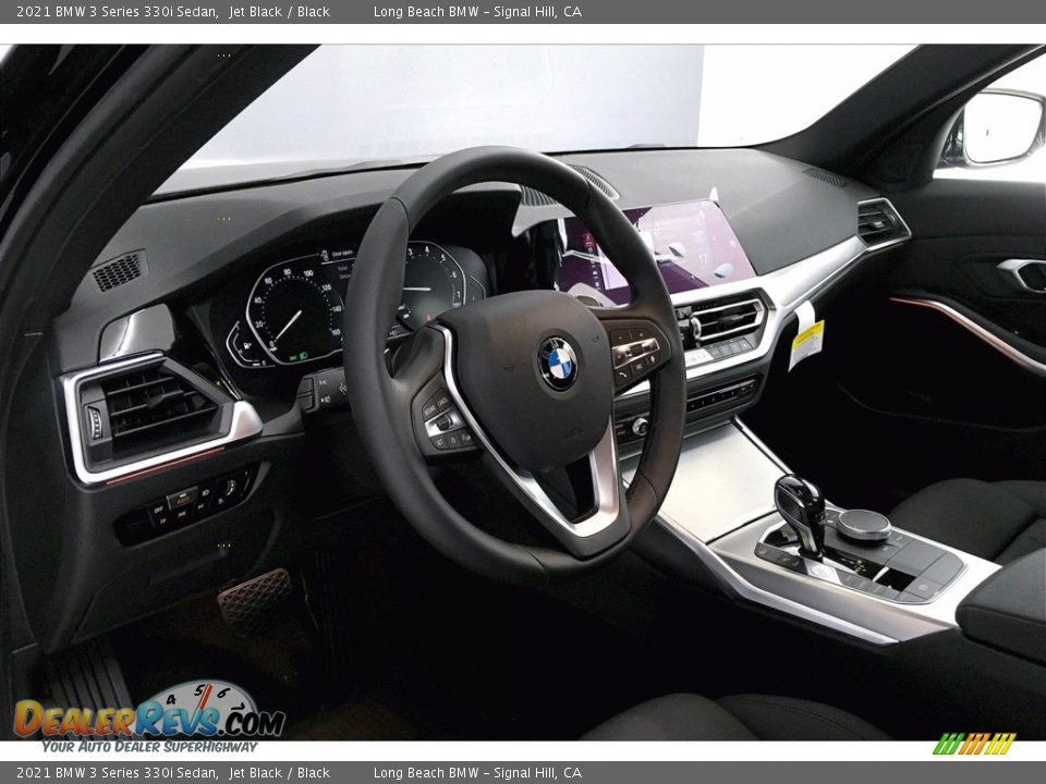 2021 BMW 3 Series 330i Sedan Jet Black / Black Photo #7