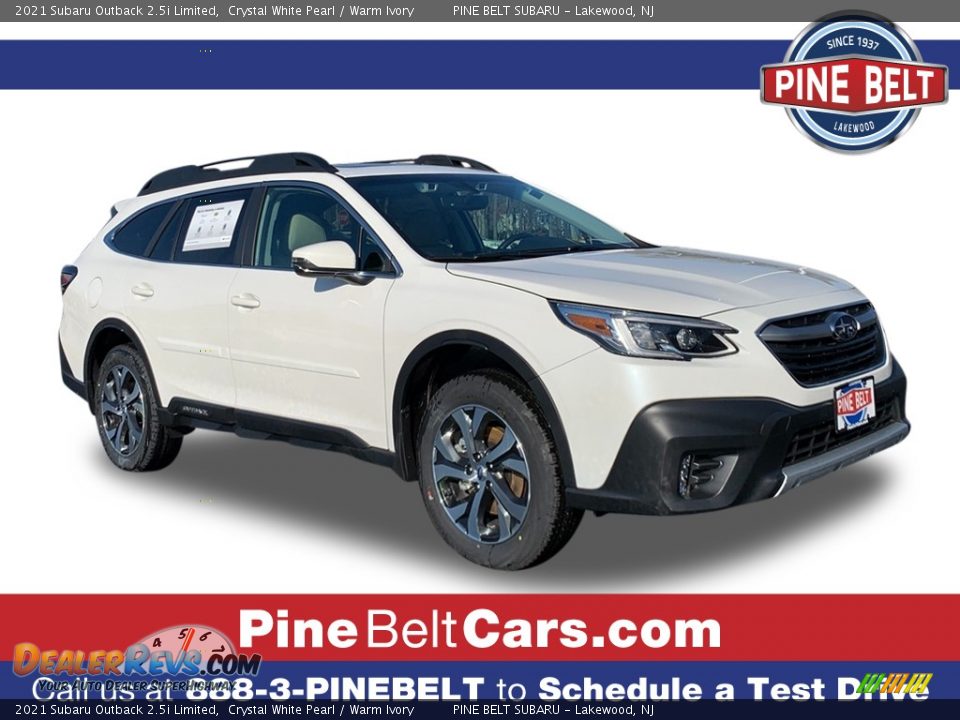 2021 Subaru Outback 2.5i Limited Crystal White Pearl / Warm Ivory Photo #1