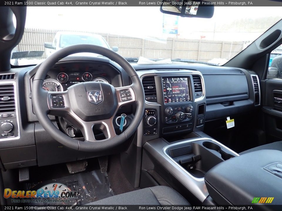 2021 Ram 1500 Classic Quad Cab 4x4 Granite Crystal Metallic / Black Photo #12