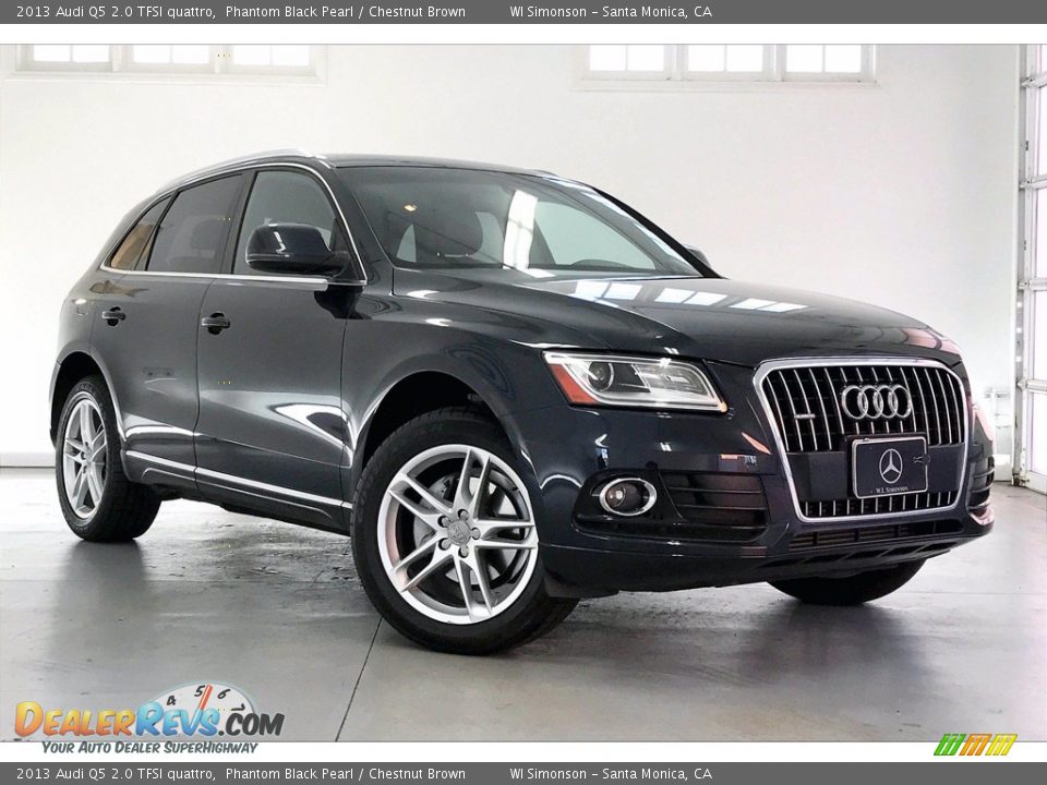 2013 Audi Q5 2.0 TFSI quattro Phantom Black Pearl / Chestnut Brown Photo #34