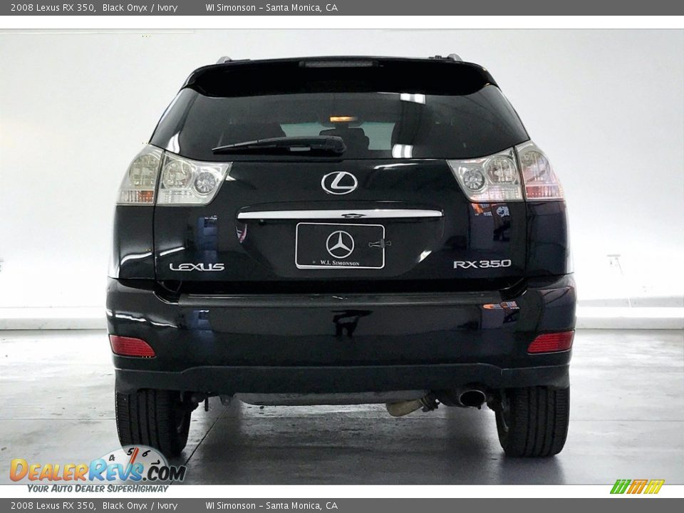 2008 Lexus RX 350 Black Onyx / Ivory Photo #3