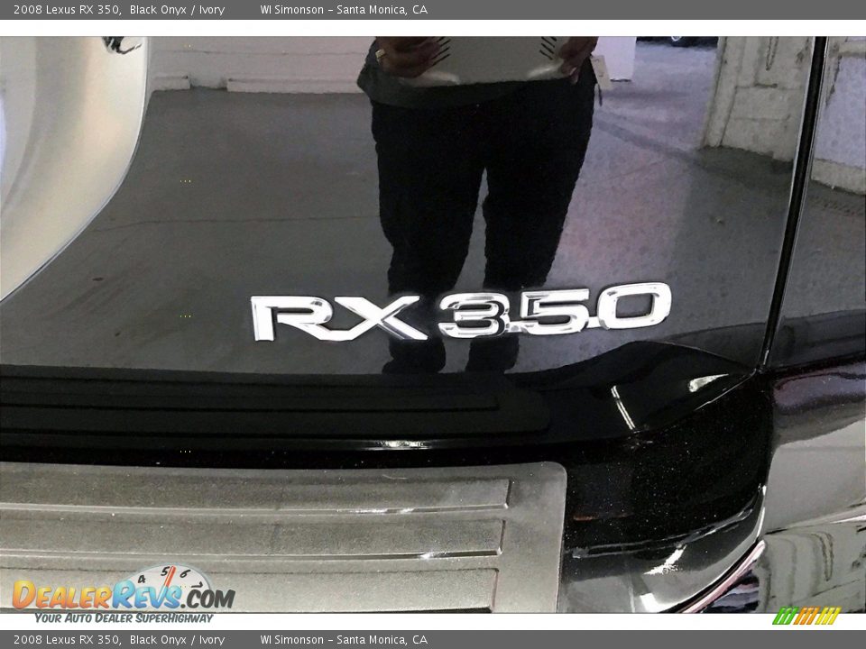 2008 Lexus RX 350 Black Onyx / Ivory Photo #7