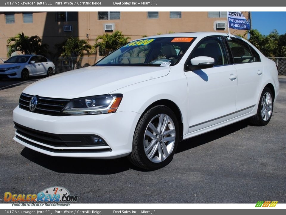 Pure White 2017 Volkswagen Jetta SEL Photo #5