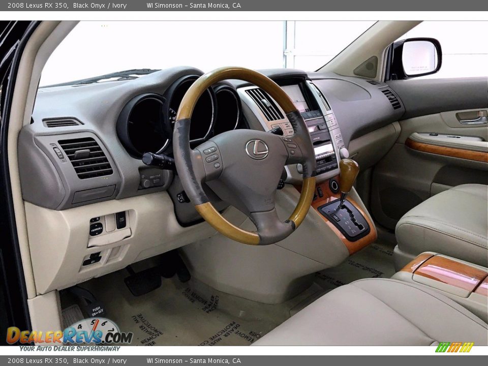 2008 Lexus RX 350 Black Onyx / Ivory Photo #14