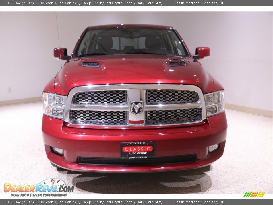 2012 Dodge Ram 1500 Sport Quad Cab 4x4 Deep Cherry Red Crystal Pearl / Dark Slate Gray Photo #2