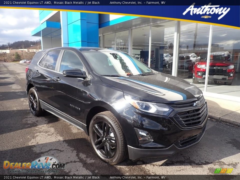 2021 Chevrolet Equinox LT AWD Mosaic Black Metallic / Jet Black Photo #1