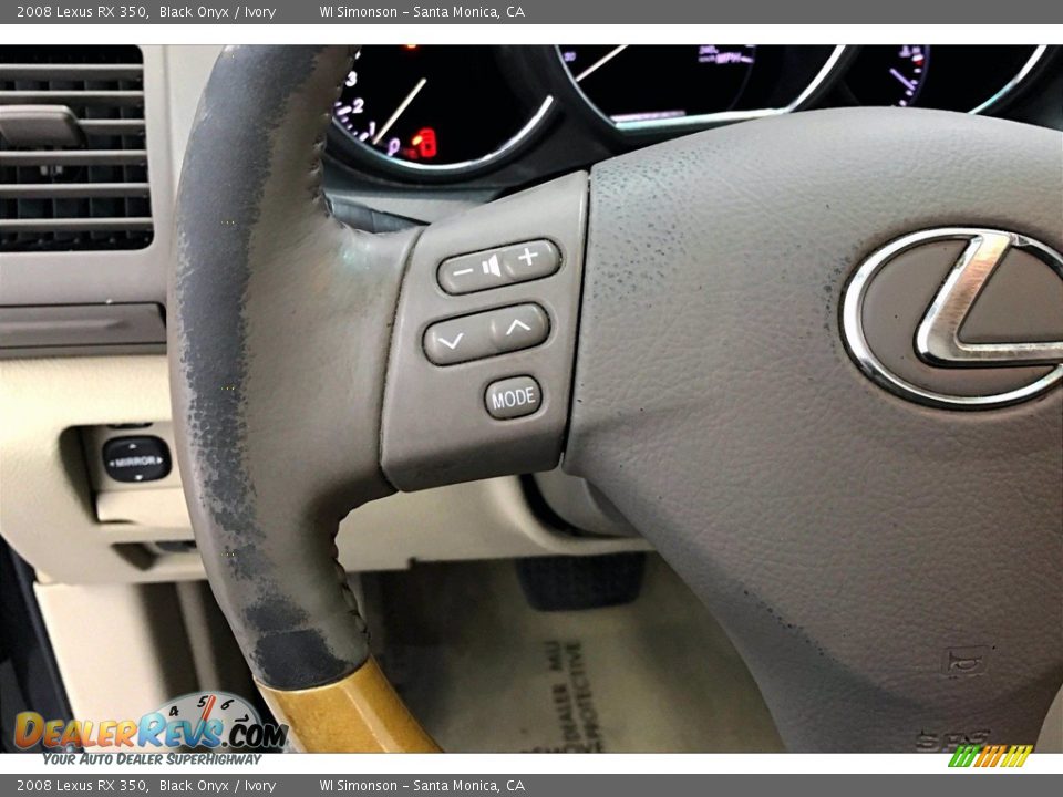 2008 Lexus RX 350 Black Onyx / Ivory Photo #21