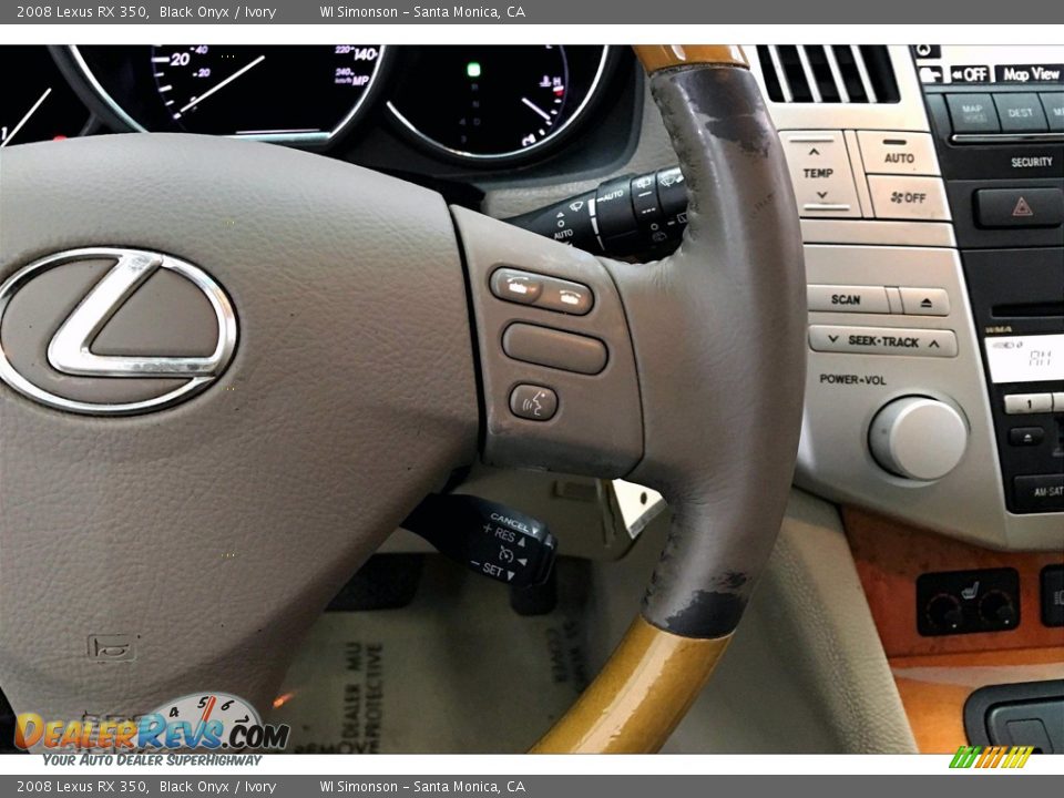 2008 Lexus RX 350 Black Onyx / Ivory Photo #22