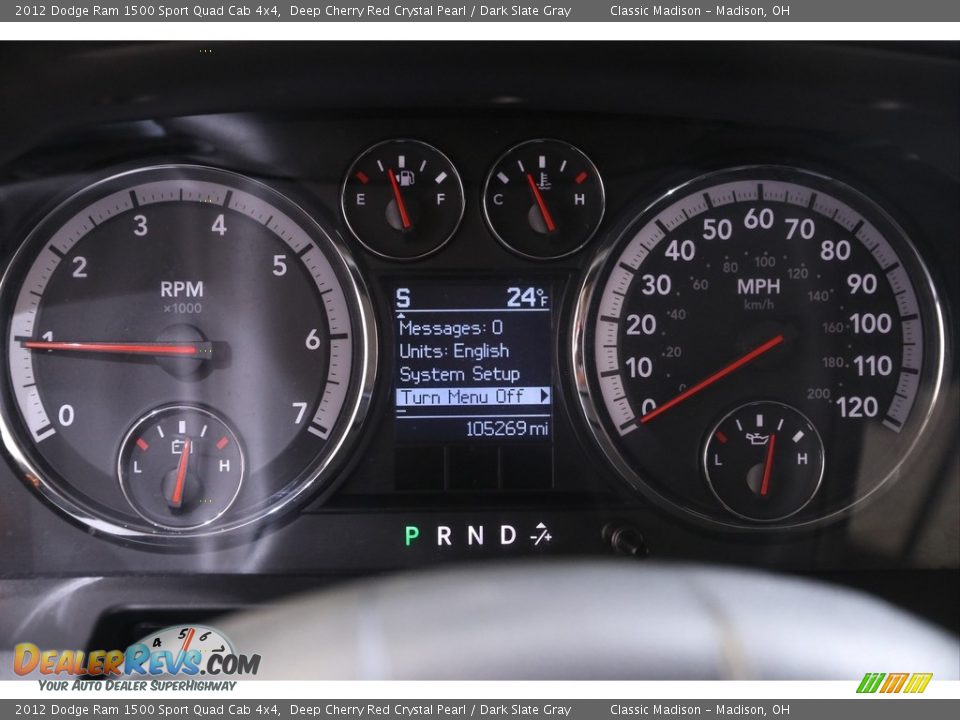 2012 Dodge Ram 1500 Sport Quad Cab 4x4 Deep Cherry Red Crystal Pearl / Dark Slate Gray Photo #8