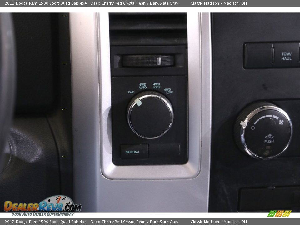 2012 Dodge Ram 1500 Sport Quad Cab 4x4 Deep Cherry Red Crystal Pearl / Dark Slate Gray Photo #10