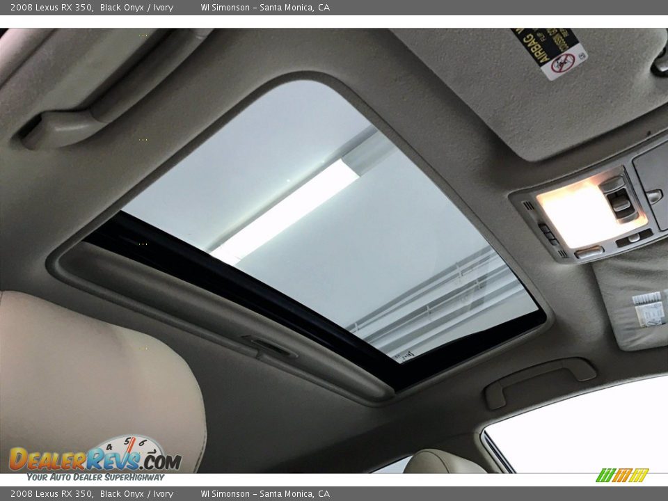 2008 Lexus RX 350 Black Onyx / Ivory Photo #25