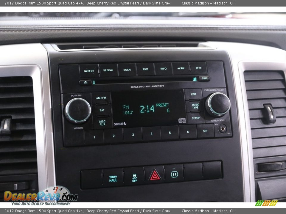 2012 Dodge Ram 1500 Sport Quad Cab 4x4 Deep Cherry Red Crystal Pearl / Dark Slate Gray Photo #11