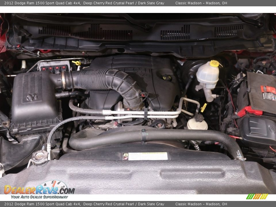 2012 Dodge Ram 1500 Sport Quad Cab 4x4 Deep Cherry Red Crystal Pearl / Dark Slate Gray Photo #17