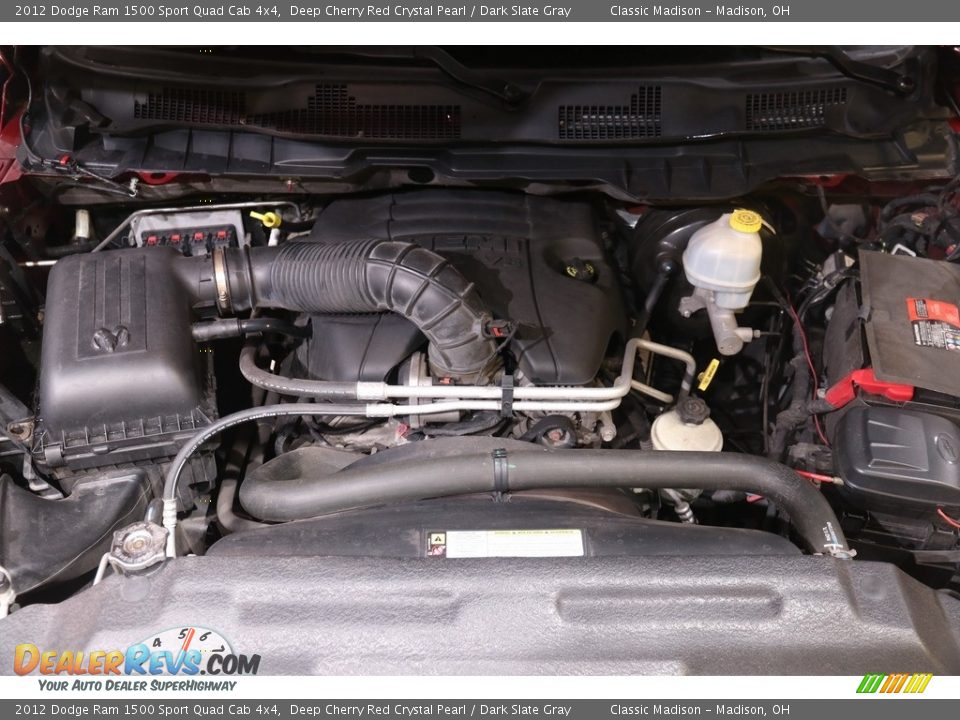 2012 Dodge Ram 1500 Sport Quad Cab 4x4 Deep Cherry Red Crystal Pearl / Dark Slate Gray Photo #17