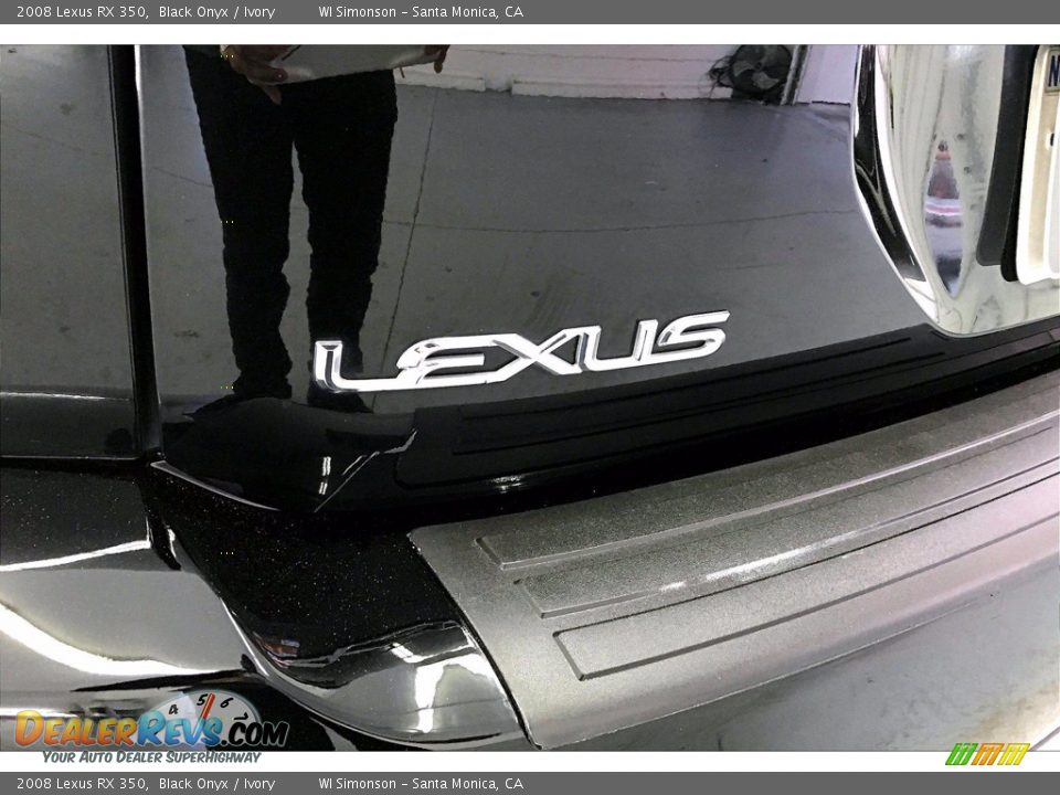 2008 Lexus RX 350 Black Onyx / Ivory Photo #31