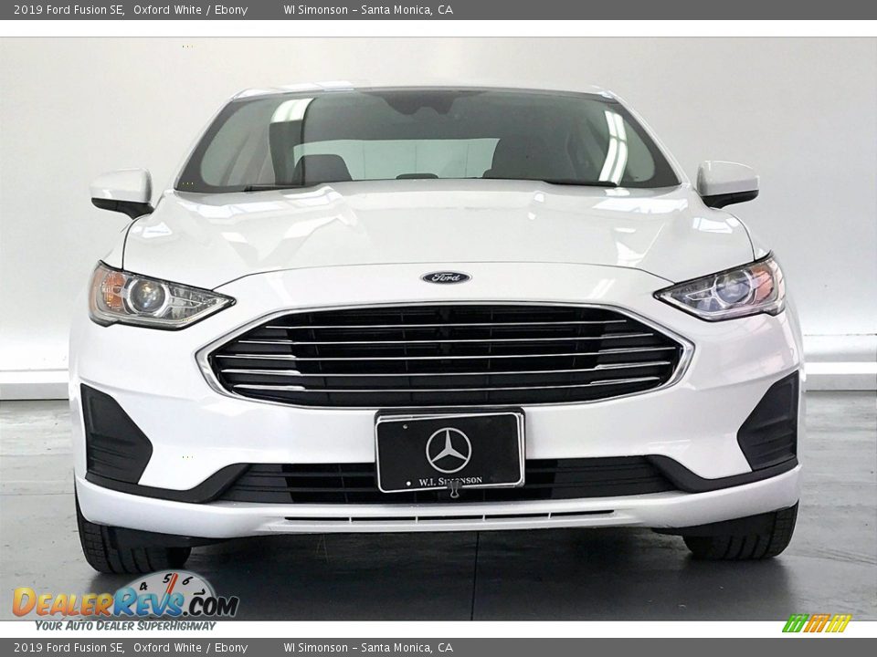 2019 Ford Fusion SE Oxford White / Ebony Photo #2