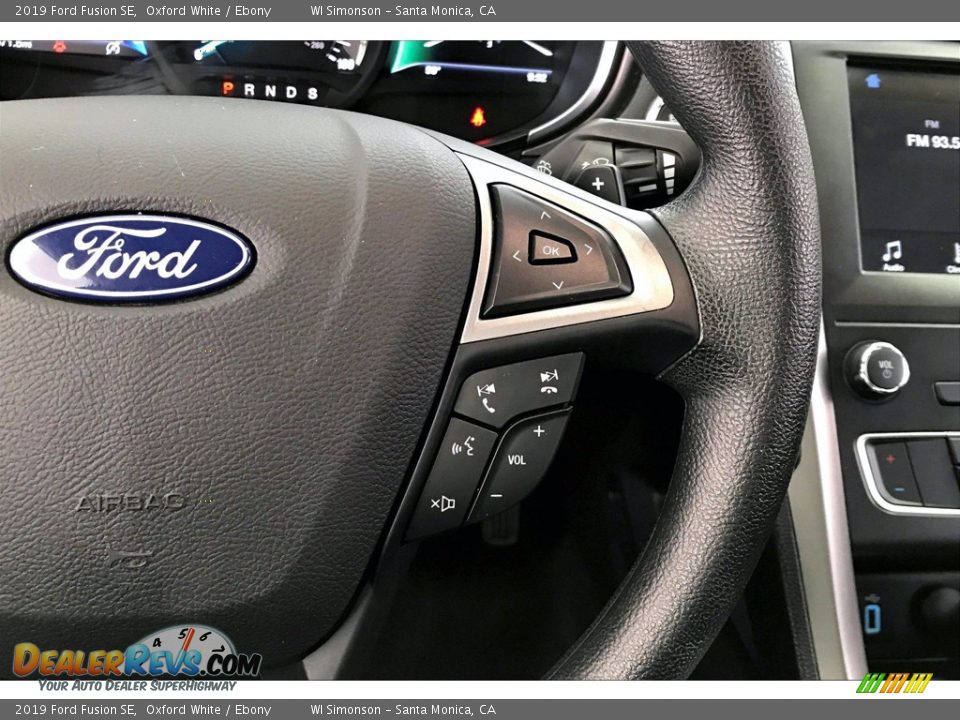 2019 Ford Fusion SE Oxford White / Ebony Photo #22