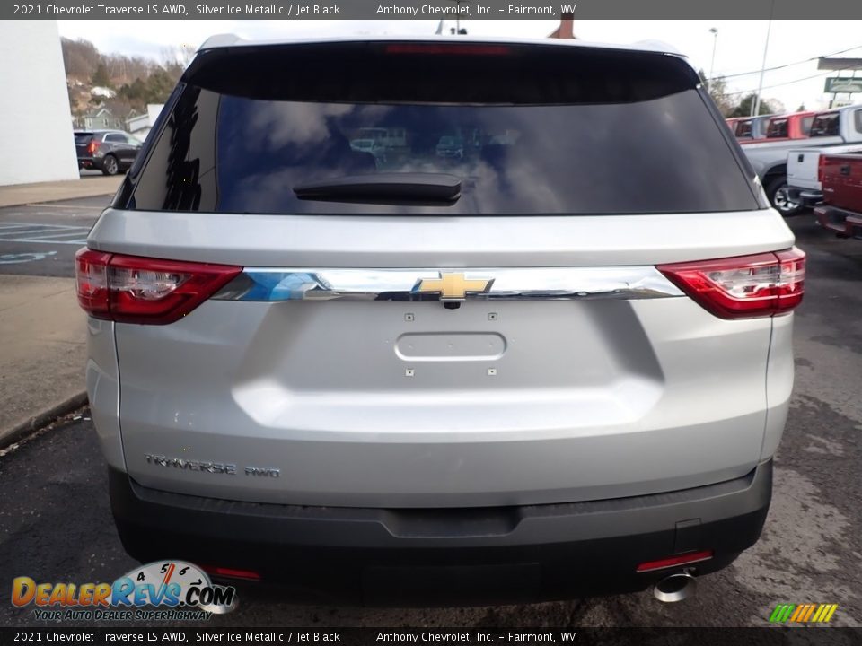 2021 Chevrolet Traverse LS AWD Silver Ice Metallic / Jet Black Photo #5