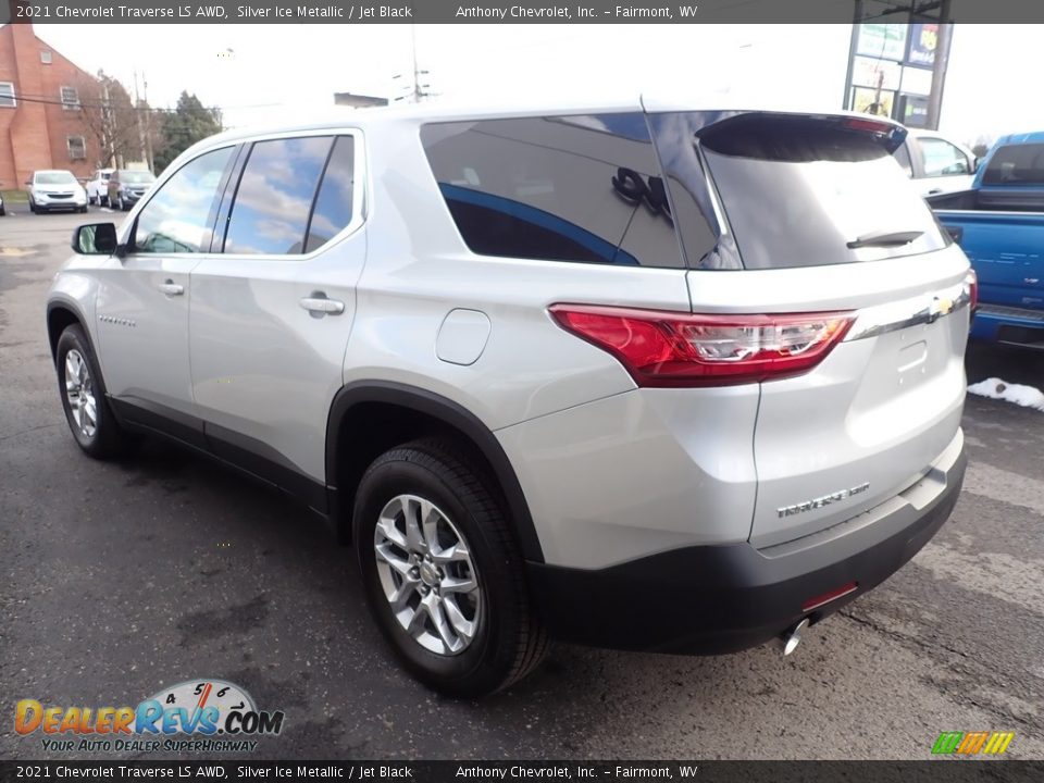 2021 Chevrolet Traverse LS AWD Silver Ice Metallic / Jet Black Photo #7