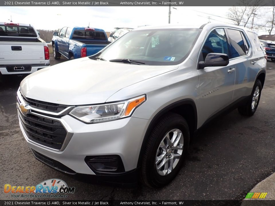 2021 Chevrolet Traverse LS AWD Silver Ice Metallic / Jet Black Photo #8