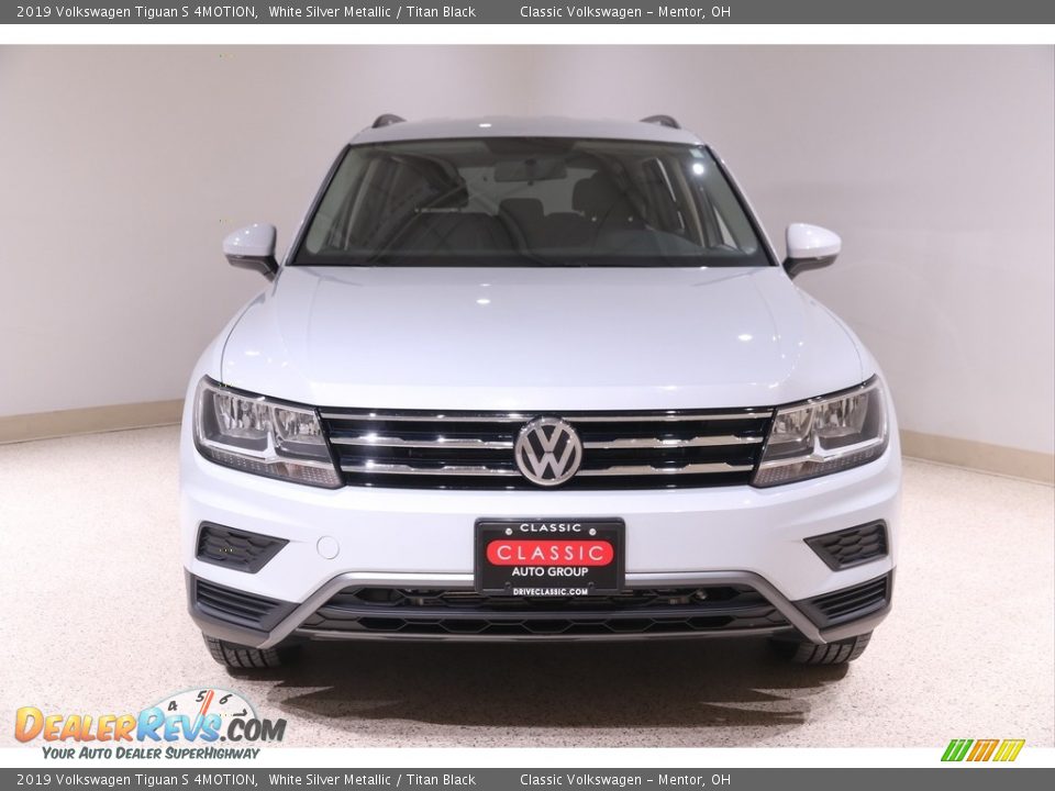 2019 Volkswagen Tiguan S 4MOTION White Silver Metallic / Titan Black Photo #2