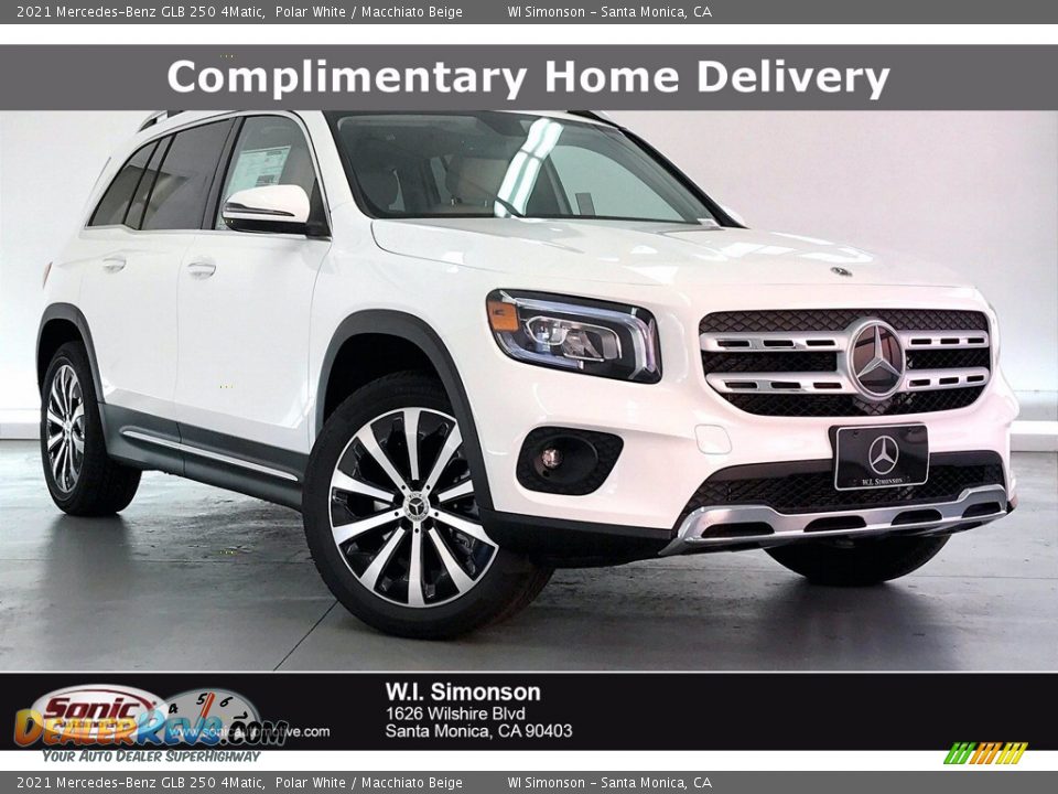 2021 Mercedes-Benz GLB 250 4Matic Polar White / Macchiato Beige Photo #1