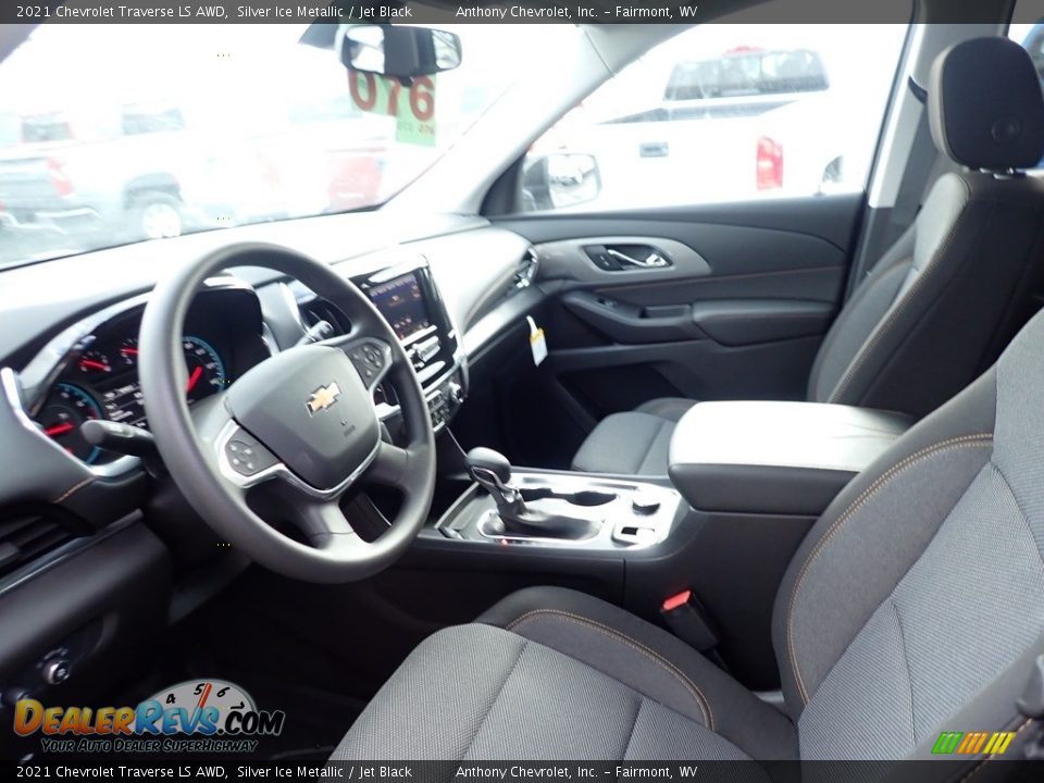 2021 Chevrolet Traverse LS AWD Silver Ice Metallic / Jet Black Photo #14
