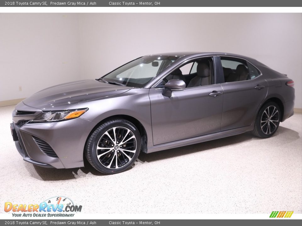2018 Toyota Camry SE Predawn Gray Mica / Ash Photo #3