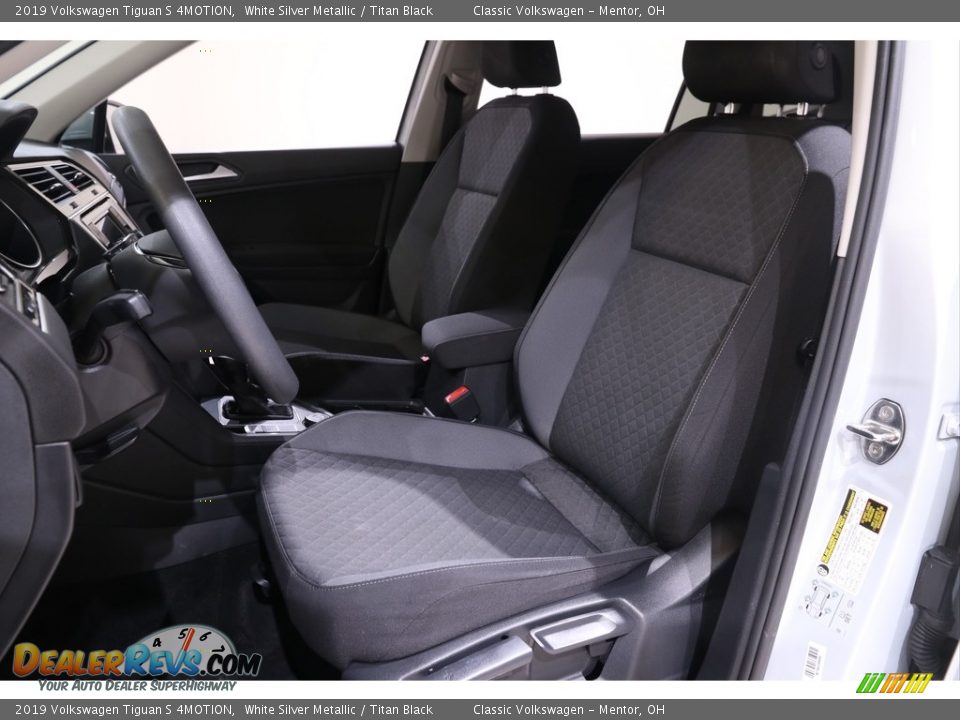 2019 Volkswagen Tiguan S 4MOTION White Silver Metallic / Titan Black Photo #5
