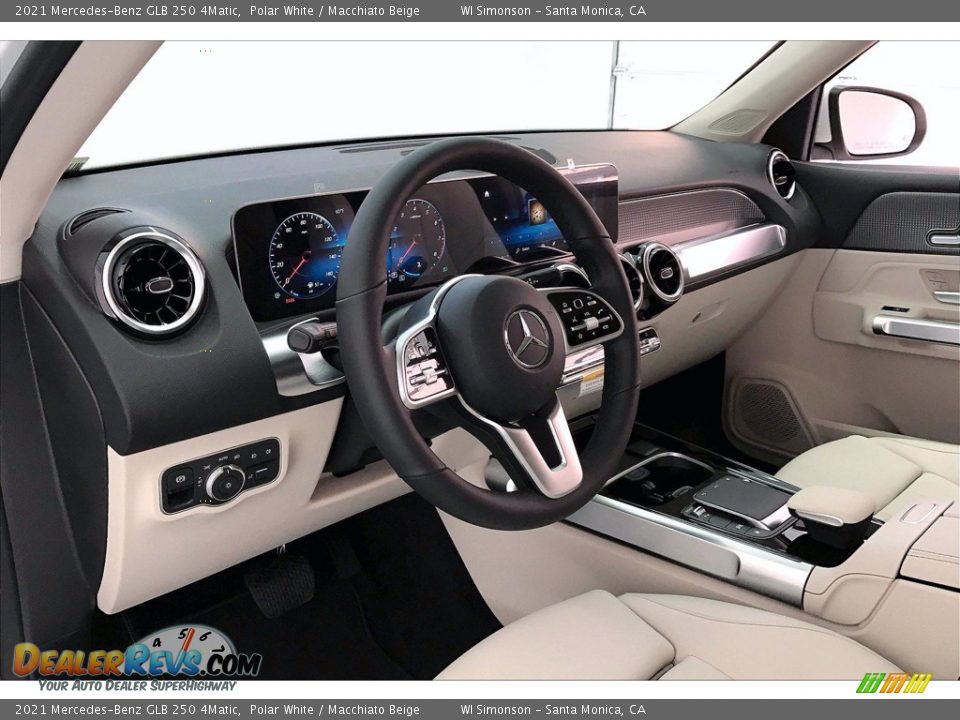 2021 Mercedes-Benz GLB 250 4Matic Polar White / Macchiato Beige Photo #4