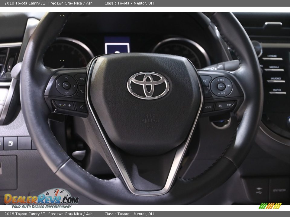 2018 Toyota Camry SE Predawn Gray Mica / Ash Photo #7