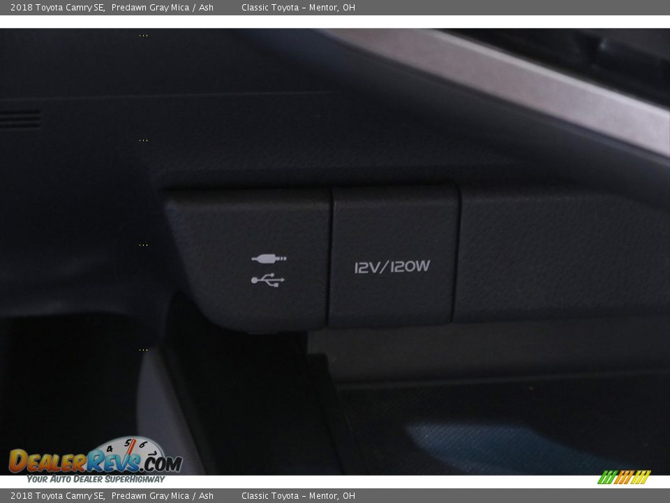 2018 Toyota Camry SE Predawn Gray Mica / Ash Photo #14