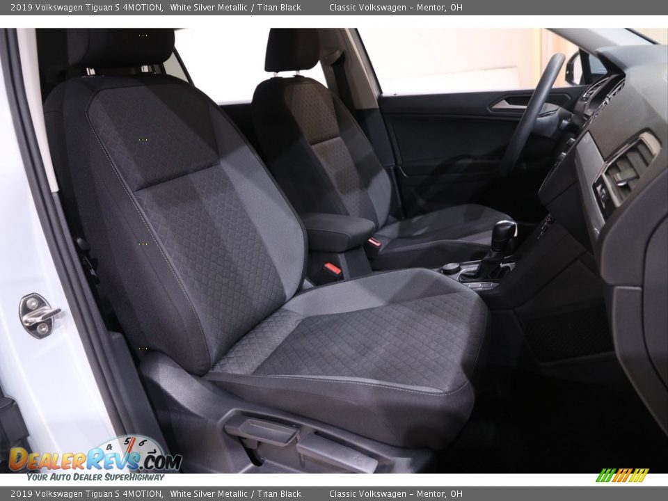 2019 Volkswagen Tiguan S 4MOTION White Silver Metallic / Titan Black Photo #15