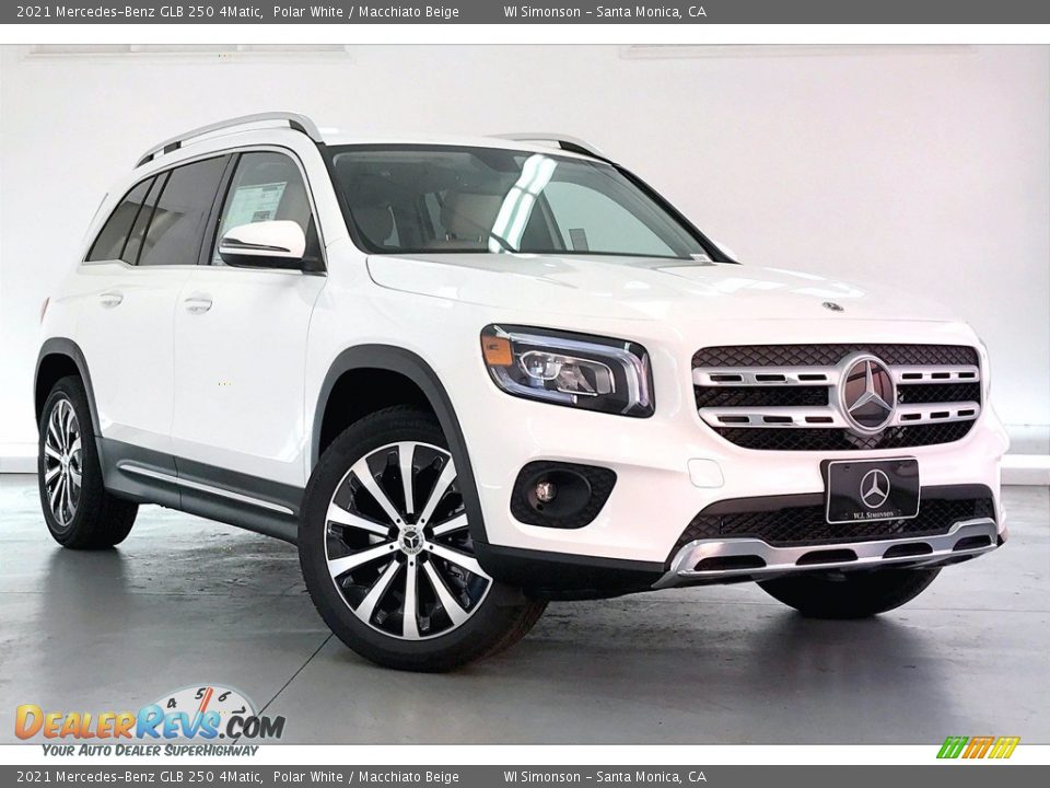 2021 Mercedes-Benz GLB 250 4Matic Polar White / Macchiato Beige Photo #12